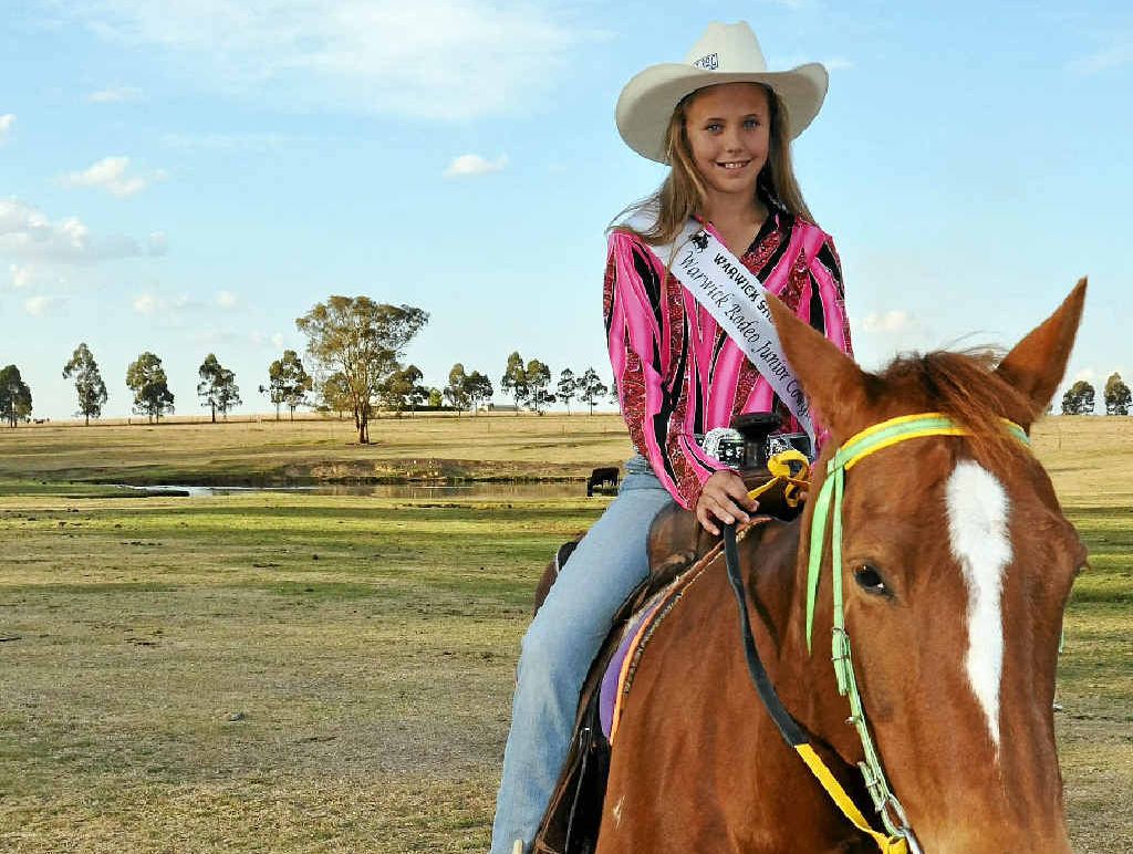 RIDING HIGH: Junior Cowgirl entrant Maddison Jackson, 12. RIDING HIGH: Junior Cowgirl entrant Maddison Jackson, 12.